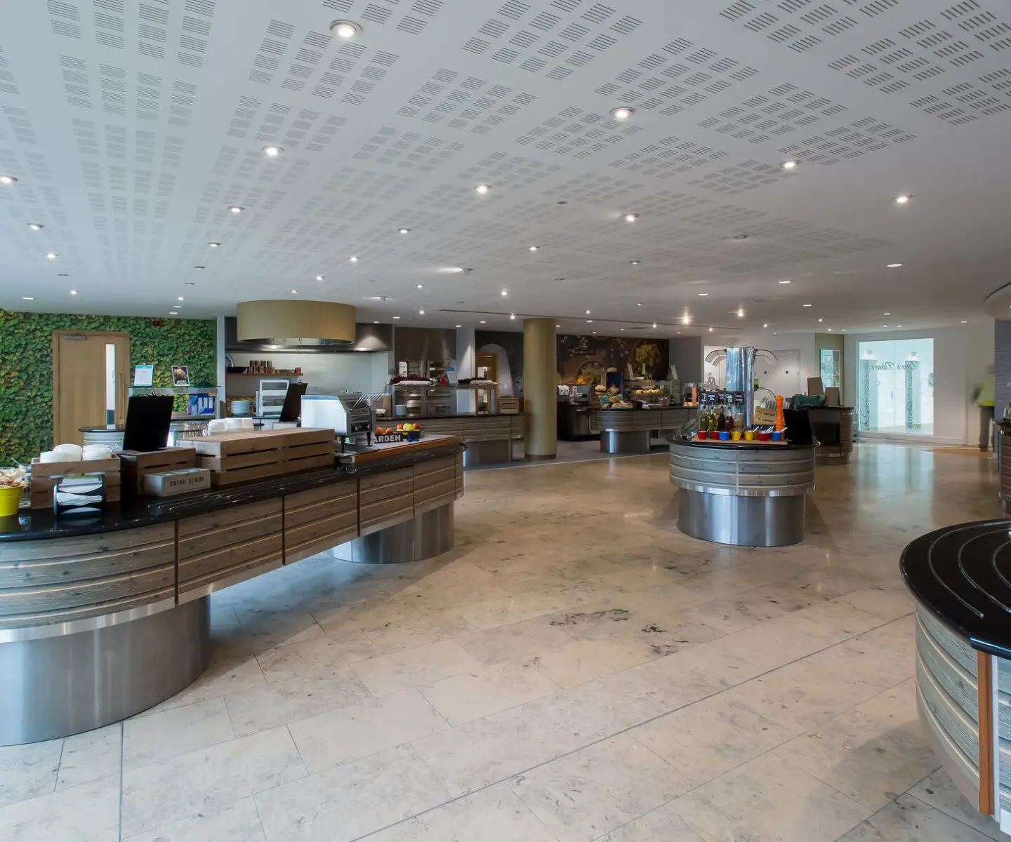 commerical fit out cafe area design ocado