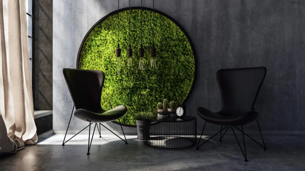 Office Feature Moss Wall