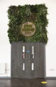Bespoke Moss Wall with Logo