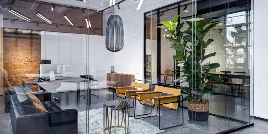 Office refurbishment with glass office partitions