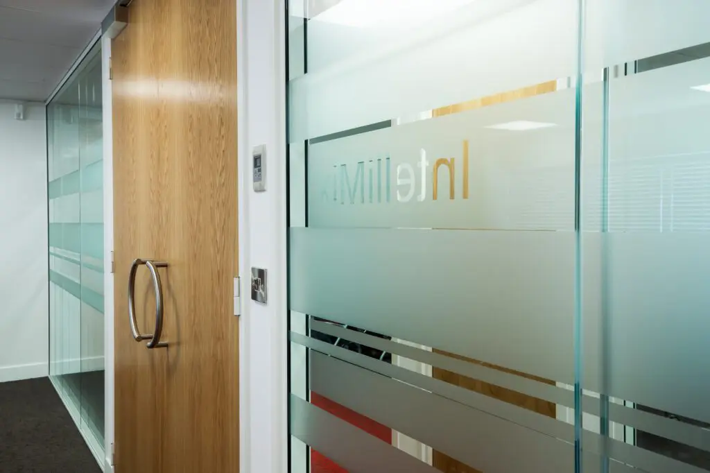 double glazed office partitions