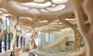 Fibreglass commercial ceiling