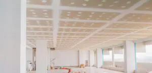 Gypsum office ceiling