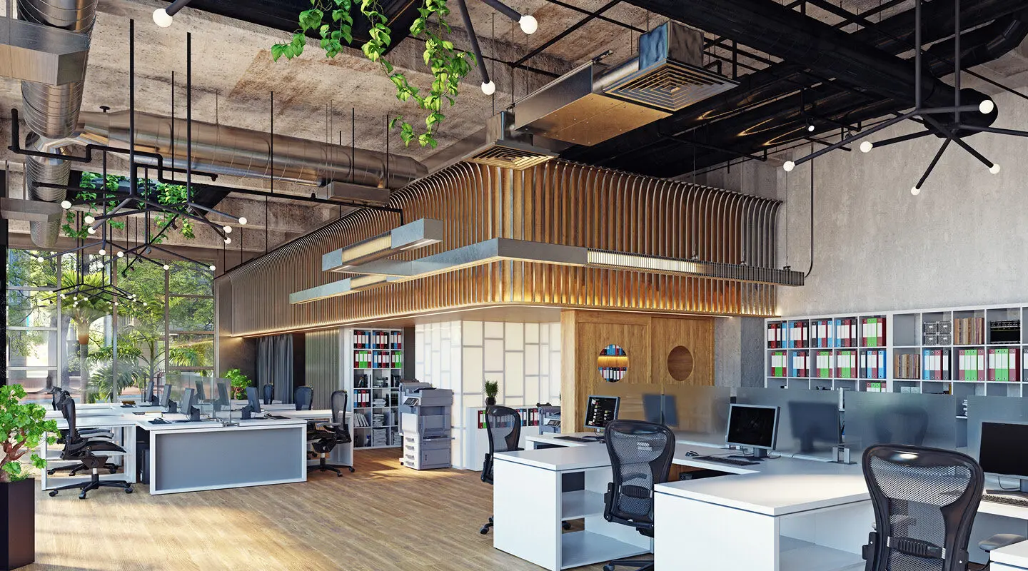 office interior design organic modern style