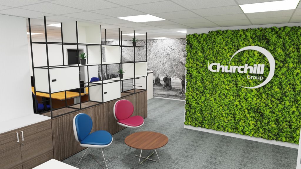 Living Wall and Drop Ceiling Reception Fit-Out