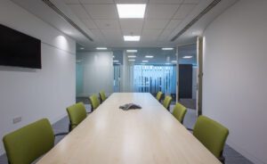 Office refurbishment meeting rooms ocado