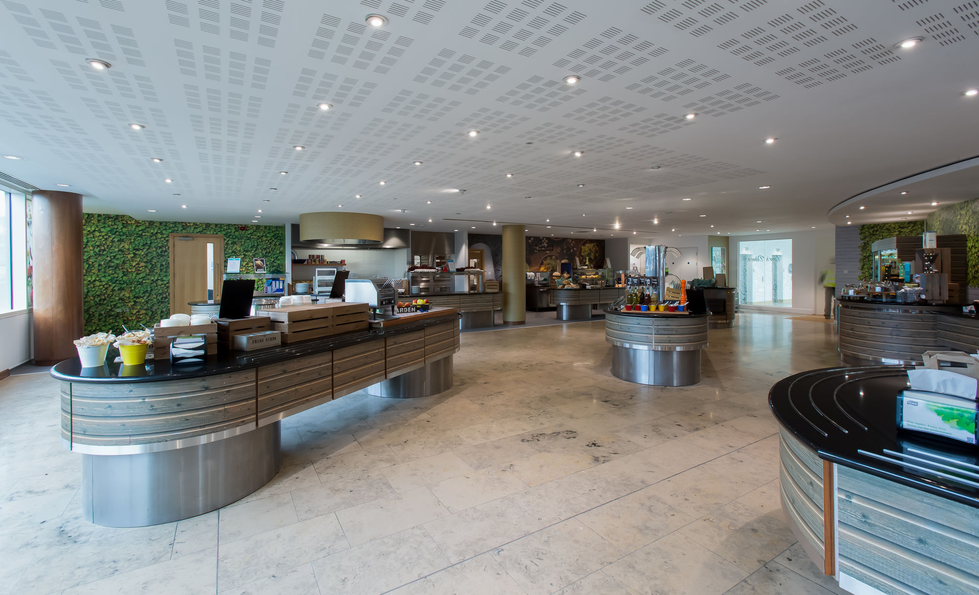 commerical fit out cafe area design ocado