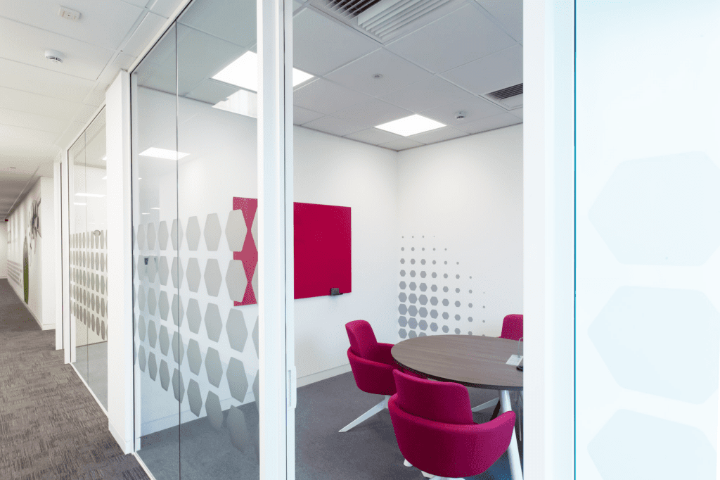 single glazed office partitions